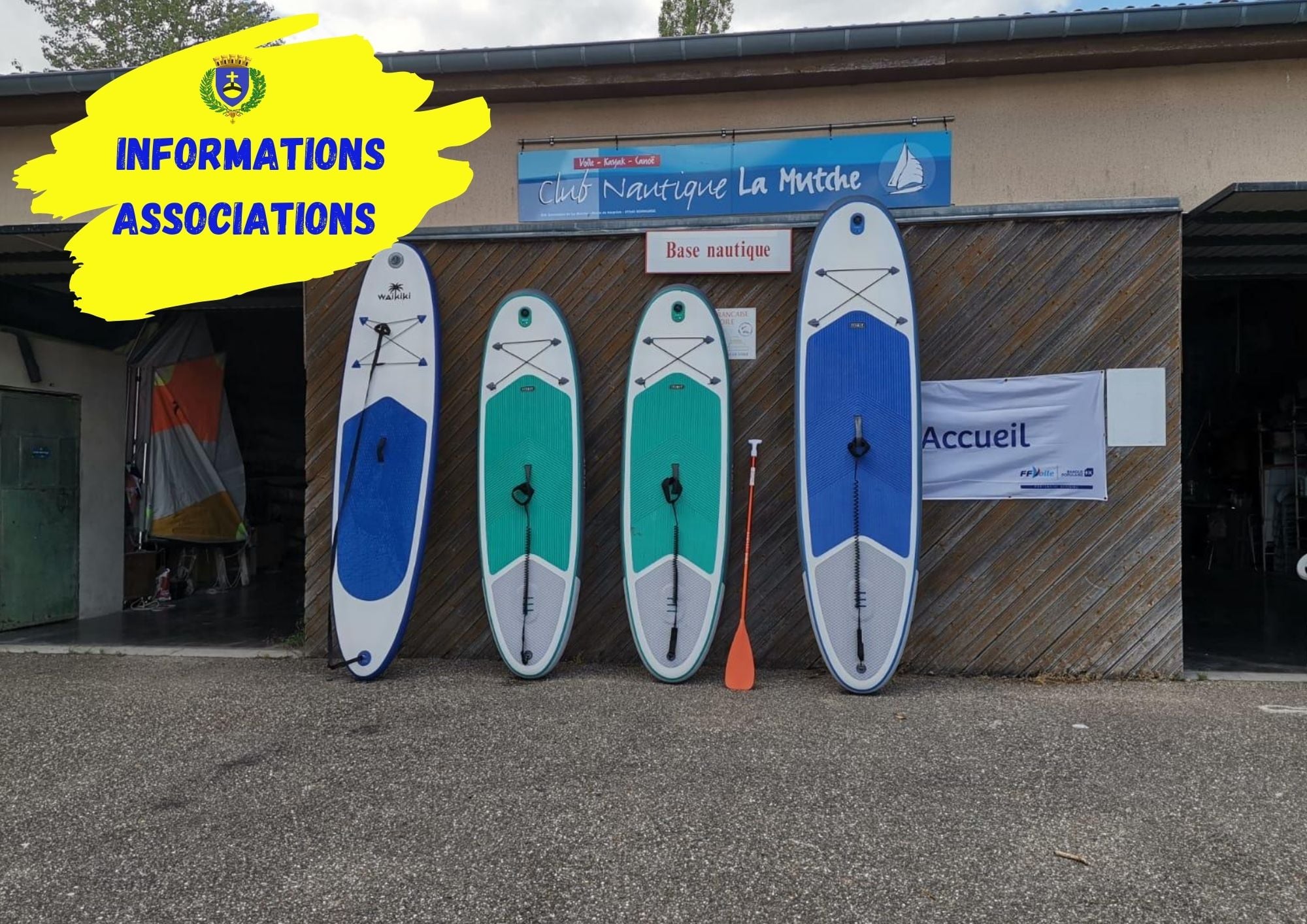 Paddle, canoë et voile à la base nautique de la mutche